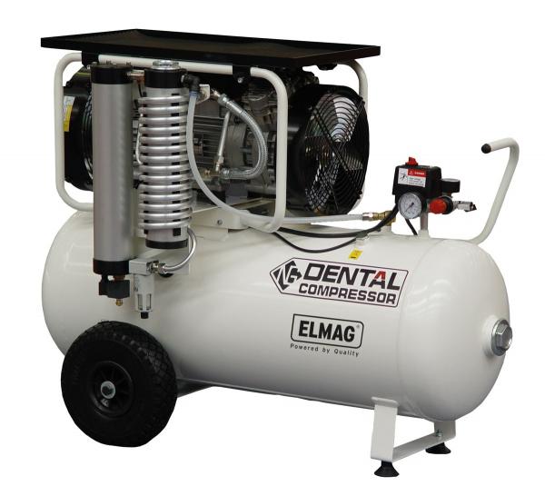 ELMAG EXTREME 4V 90L 2.50CV (without dryer) dental compressor 480/8/90W - mobile